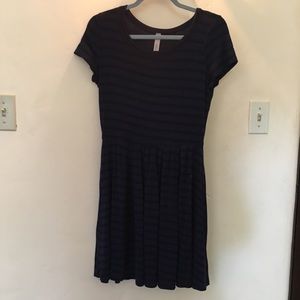 ModCloth Blue Striped Casual Comfy Dress